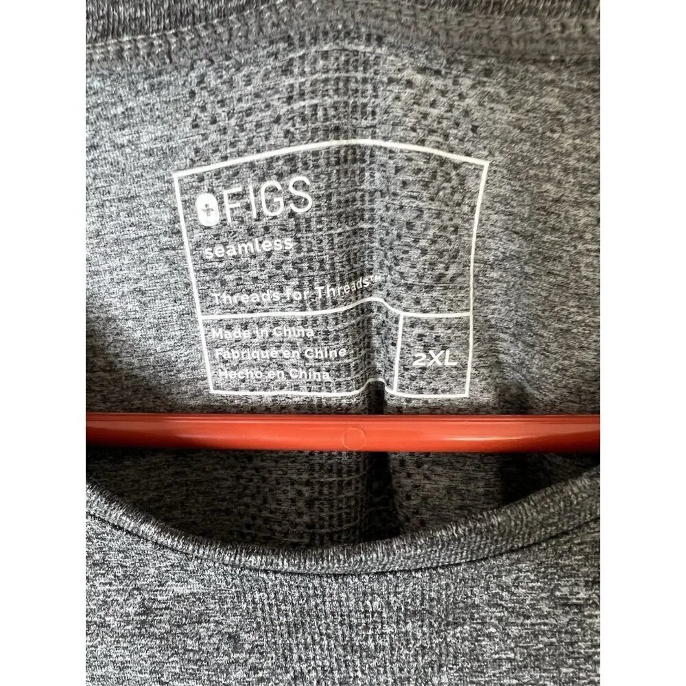 FIGS Seamless Performance Bodysuit Underscrub Long Sleeve Size 2XL Stretch 1A - Picture 4 of 7